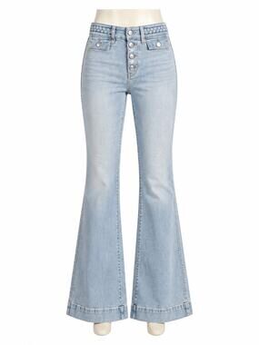 American Eagle Light Wash Super High Rise Flare Jeans - NWT  - Size 0/25